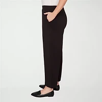 Alfred Dunner Seville Womens Plus Straight Mid Rise Pull-On Pant