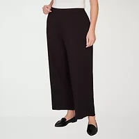 Alfred Dunner Seville Womens Plus Straight Mid Rise Pull-On Pant
