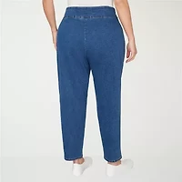 Alfred Dunner Austin Womens Mid Rise Straight Leg Jean