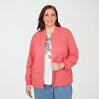 Alfred Dunner Austin Womens Plus Lightweight Quilted Jacket