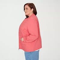 Alfred Dunner Austin Womens Plus Lightweight Quilted Jacket