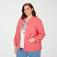 Alfred Dunner Austin Womens Plus Lightweight Quilted Jacket