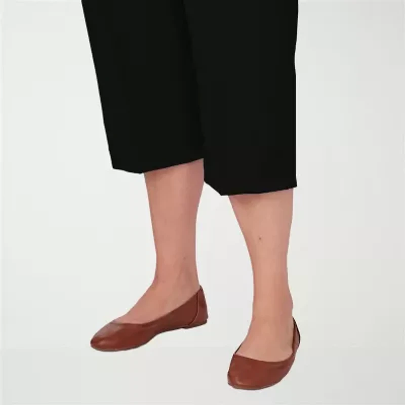 Alfred Dunner Classics Womens Plus Straight Mid Rise Capri Pant