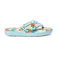 Dearfoams Womens Memory Foam Slip-On Slippers