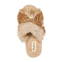 Dearfoams Womens Memory Foam Slip-On Slippers