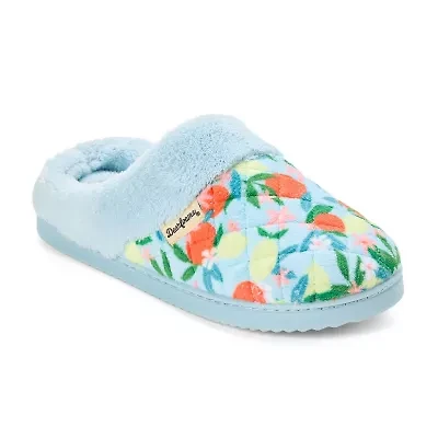 Dearfoams Libby Quilted Terry Womens Memory Foam Clog Slippers