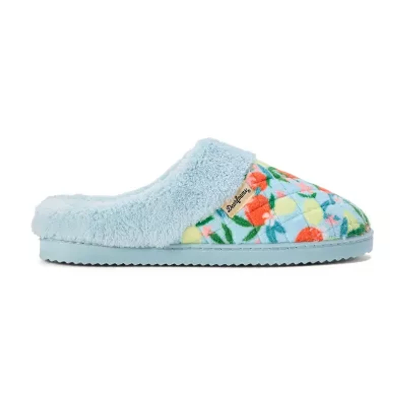 Dearfoams Libby Quilted Terry Womens Memory Foam Clog Slippers