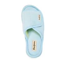 Dearfoams Womens Memory Foam Slip-On Slippers