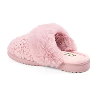 Dearfoams Courtney Knit Scuff Womens Memory Foam Slip-On Slippers