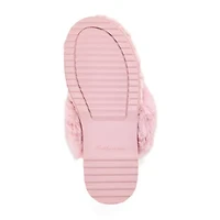 Dearfoams Courtney Knit Scuff Womens Memory Foam Slip-On Slippers