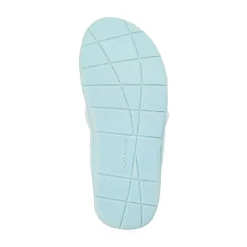 Dearfoams Wrenley Terry Thong Womens Memory Foam Slip-On Slippers