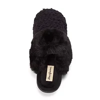 Dearfoams Womens Memory Foam Slip-On Slippers