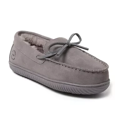 Dearfoams Womens Memory Foam Slip-On Slippers