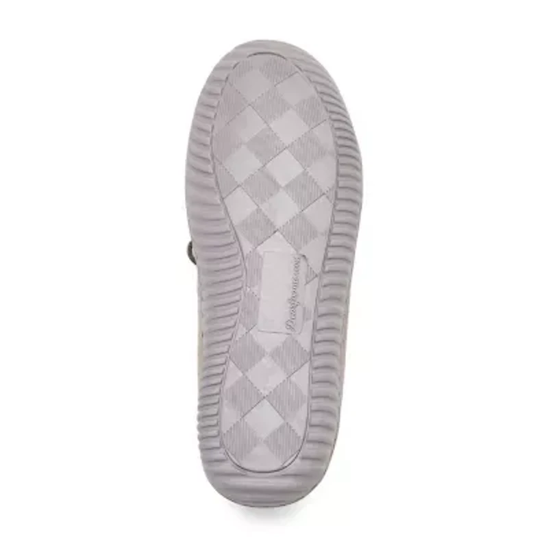 Dearfoams Womens Memory Foam Slip-On Slippers