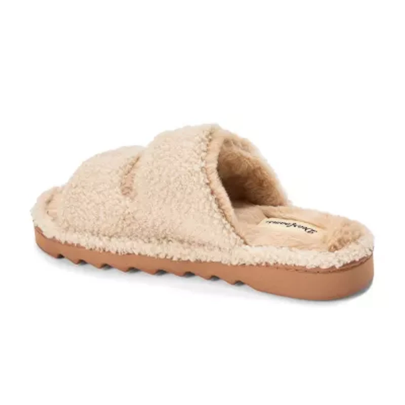 Dearfoams Womens Memory Foam Slip-On Slippers