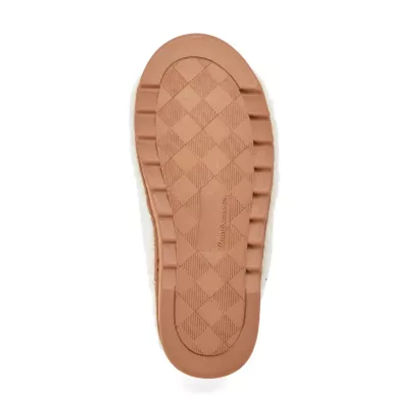 Dearfoams Womens Memory Foam Slip-On Slippers