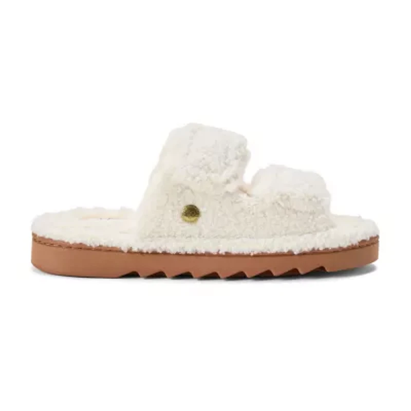 Dearfoams Womens Memory Foam Slip-On Slippers