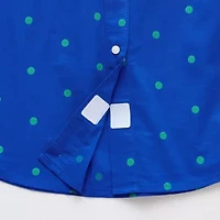 St. John's Bay Womens Plus Easy-on + Easy-off Hidden Access Opening Roll Short Sleeve Regular Fit Button-Down Shirt