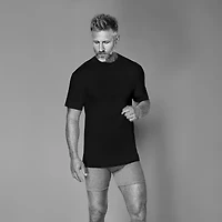 Stafford Heavyweight Cotton Mens 3 Pack Short Sleeve Crew Neck T-Shirt