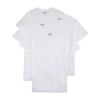 Stafford Dry + Cool Mens 4 Pack Short Sleeve Crew Neck Moisture Wicking T-Shirt