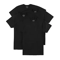 Stafford Dry + Cool Mens 4 Pack Short Sleeve Crew Neck Moisture Wicking T-Shirt