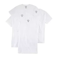 Stafford Dry + Cool Mens 4 Pack Short Sleeve V Neck Moisture Wicking T-Shirt