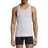 Stafford Dry + Cool Mens Round Neck Sleeveless Quick 4 Pack Tank