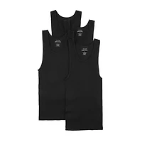 Stafford Dry + Cool Mens Round Neck Sleeveless Quick 4 Pack Tank