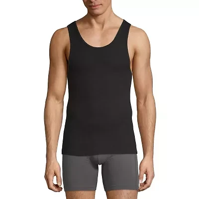 Stafford Dry + Cool Mens Round Neck Sleeveless Quick 4 Pack Tank