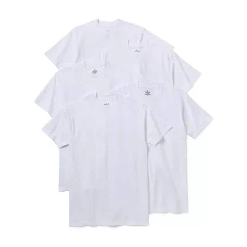 Stafford Heavyweight Cotton Bonus Pack Mens 5 Short Sleeve Crew Neck T-Shirt