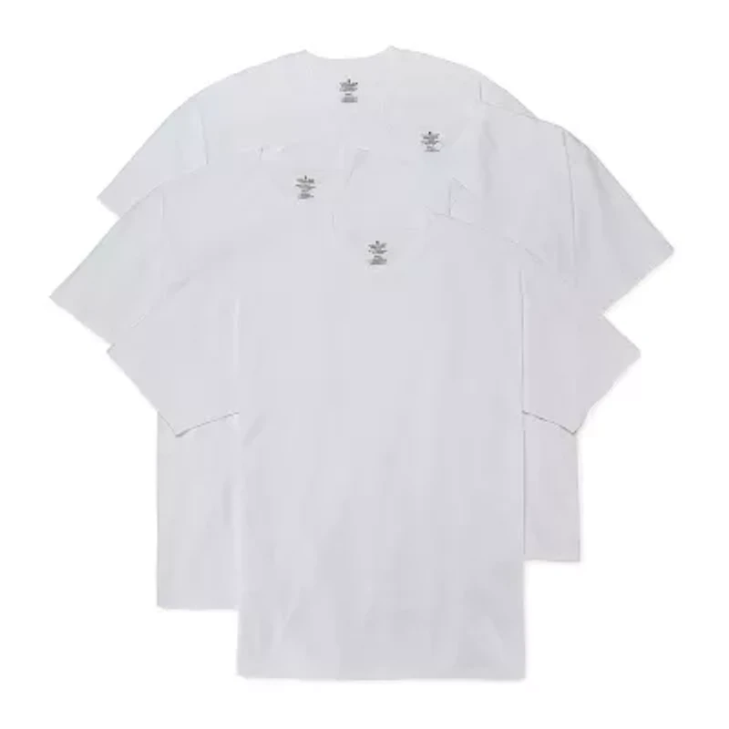 Stafford Heavyweight Cotton Mens 4 Pack Short Sleeve Crew Neck T-Shirt