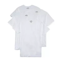 Stafford Dry + Cool Mens 4 Pack Short Sleeve Crew Neck Moisture Wicking T-Shirt