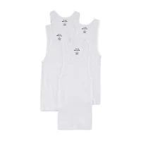 Stafford Dry + Cool Mens Round Neck Sleeveless Quick 4 Pack Tank