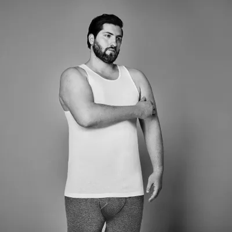 Stafford Super Soft Cotton Mens Round Neck Sleeveless 4 Pack Tank