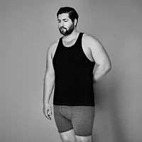 Stafford Super Soft Cotton Mens Round Neck Sleeveless 4 Pack Tank