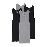 Stafford Super Soft Cotton Mens Round Neck Sleeveless 4 Pack Tank