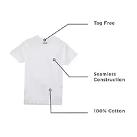 Stafford Heavyweight Cotton Mens 4 Pack Short Sleeve V Neck T-Shirt