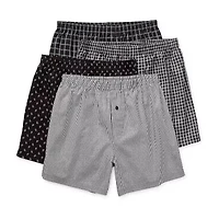 Stafford Cotton Woven Mens 4 Pack Boxers 302600