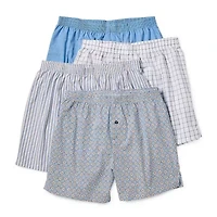 Stafford Cotton Woven Mens 4 Pack Boxers 302600