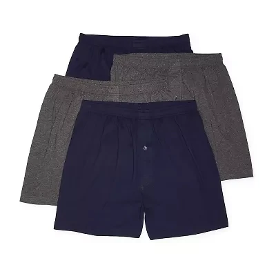 Stafford Cotton Knit Mens 4 Pack Boxers 305939