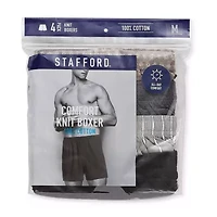 Stafford Cotton Knit Mens 4 Pack Boxers 305939