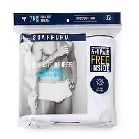 Stafford Cotton Full Cut Bonus Pack Mens 7 Pack Briefs 302865