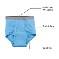 Stafford Dry + Cool Full-Cut Mens Big 6 Pack Briefs 302872