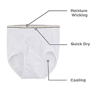 Stafford Dry + Cool Full-Cut Mens Big 6 Pack Briefs 302872