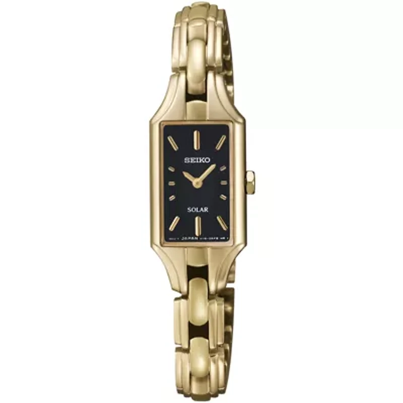Seiko® Womens Gold-Tone Solar Watch SUP166