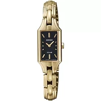 Seiko® Womens Gold-Tone Solar Watch SUP166