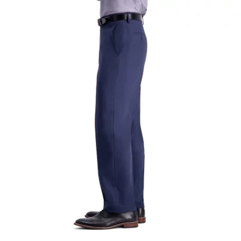 Haggar Travel Performance Tailored Mens Stretch Fabric Regular Fit Flat Front Suit Pant