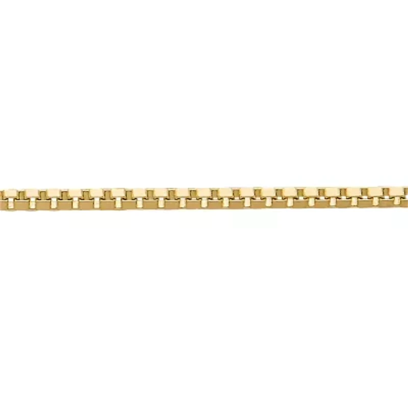 14K Gold .75mm Box Chain Necklace