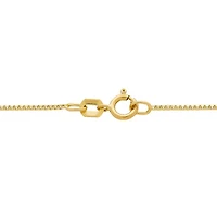 14K Gold .75mm Box Chain Necklace