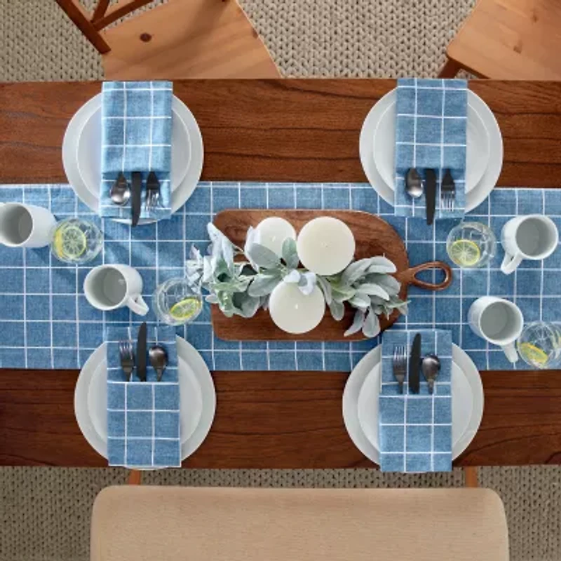 Fieldcrest Window Pane Table Runner